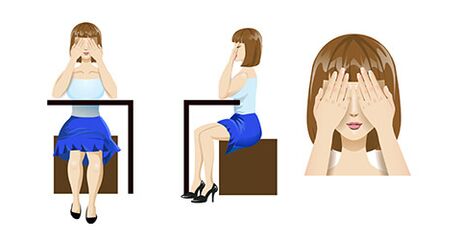 Palming ass eng super Übung fir d'Aen ze relaxen.